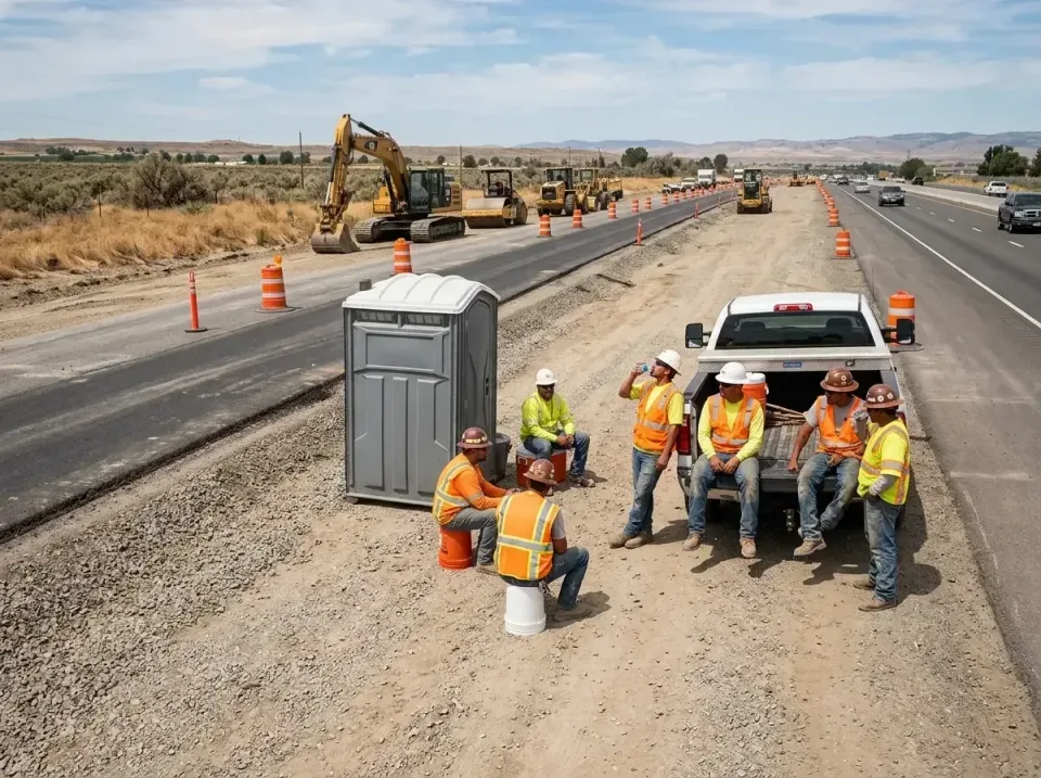 highway-road-construction-crew-007 — frequently asked questions, Porta Potty and Restroom Rentals in Hooverson Heights, WV